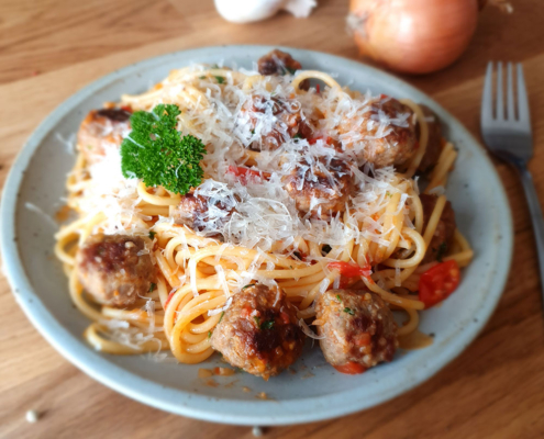 Spaghetti Hackfleischbällchen - Dein Rezept auf Rezept-Buch.de